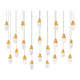 Martini 23-Light Multi-Light Linear Pendant