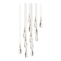 Hibiscus 13-Light Multi-Light Square Pendant
