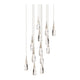 Hibiscus 13-Light Multi-Light Square Pendant