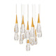 Hibiscus 15-Light Multi-Light Round Pendant