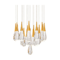 Hibiscus 21-Light Multi-Light Round Pendant