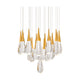 Hibiscus 21-Light Multi-Light Round Pendant