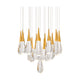Hibiscus 21-Light Multi-Light Round Pendant