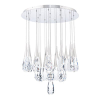 Hibiscus 21-Light Multi-Light Round Pendant