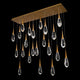 Hibiscus 23-Light Multi-Light Linear Pendant