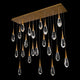 Hibiscus 23-Light Multi-Light Linear Pendant