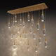 Hibiscus 23-Light Multi-Light Linear Pendant