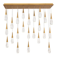 Hibiscus 23-Light Multi-Light Linear Pendant