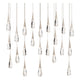 Hibiscus 23-Light Multi-Light Linear Pendant