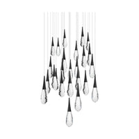 Hibiscus 25-Light Multi-Light Square Pendant