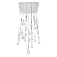 Hibiscus 25-Light Multi-Light Square Pendant