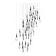 Hibiscus 41-Light Multi-Light Square Pendant