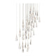 Hibiscus 41-Light Multi-Light Square Pendant
