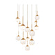 Quest 13-Light Multi-Light Square Pendant