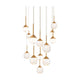 Quest 13-Light Multi-Light Square Pendant
