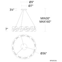 Amorina 36" LED Pendant