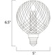 3.5W Dimmable LED E26 S125 Classic Pattern