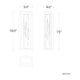 Mirage 17" LED Wall Sconce