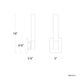 Baton 16" LED Wall Sconce