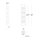 Strata 28" LED Outdoor Wall Sconce