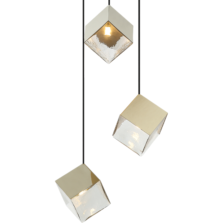 Cube 3-Light 16.4" Chandelier