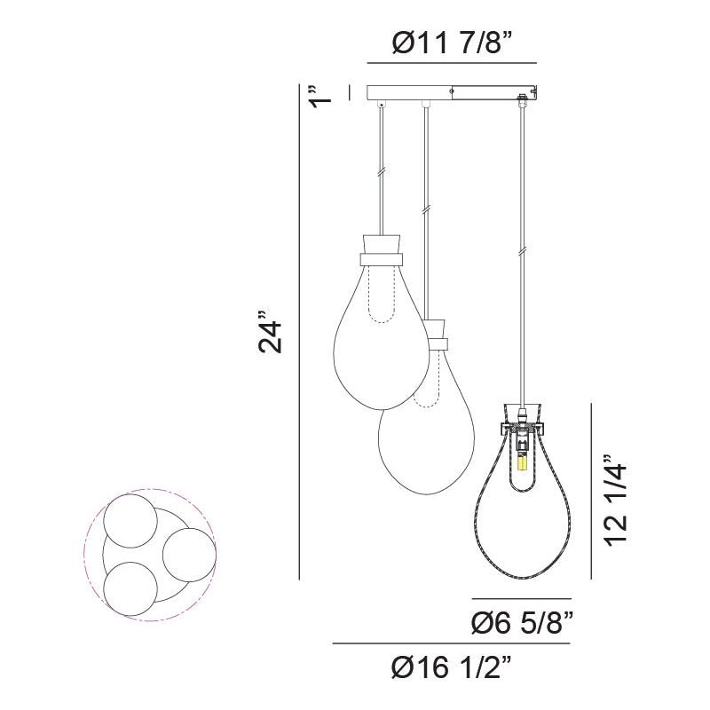 Seranna 3-Light Pendant