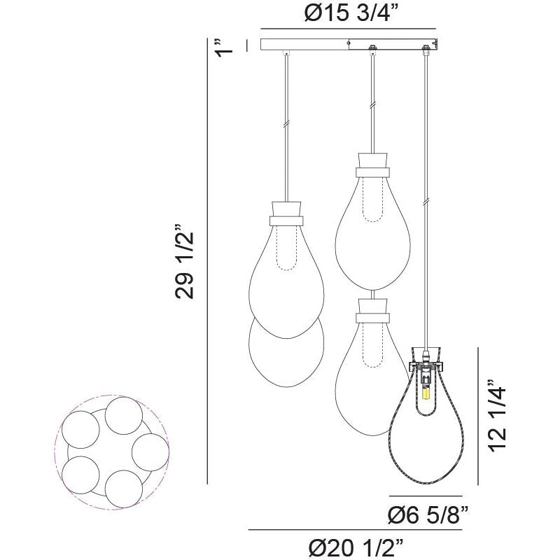 Seranna 5-Light Pendant