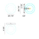 Solaris 1-Light Wall Sconce/Ceiling Mount