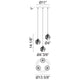 Misty 3-Light 12.3" Chandelier