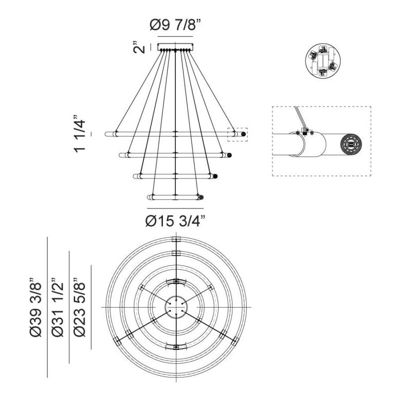 Inkara 4-Light Pendant