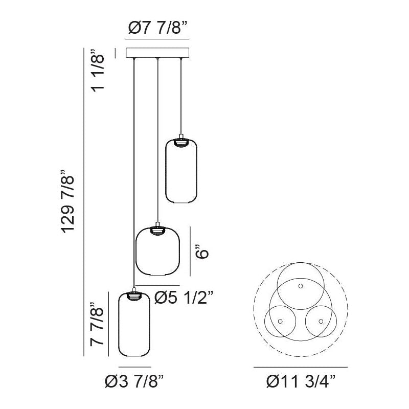 Refrax 3-Light Pendant