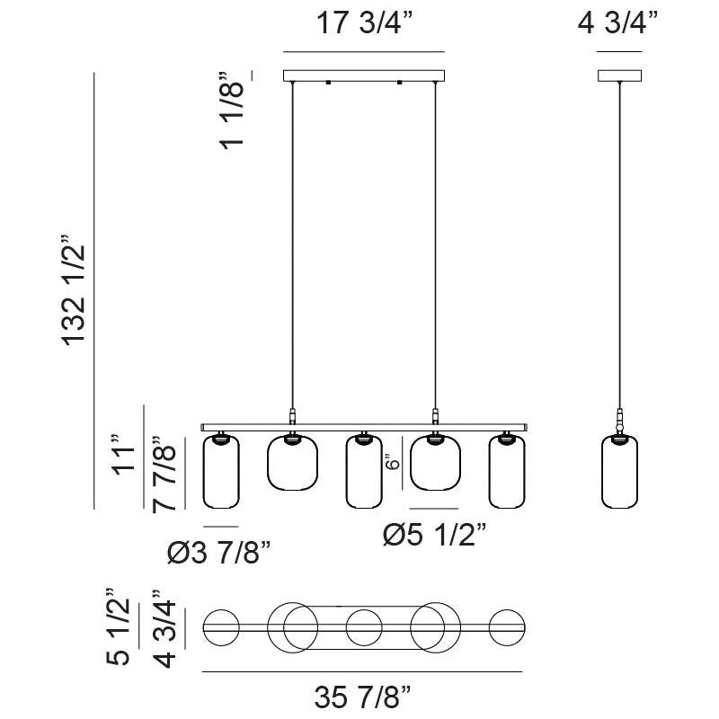 Refrax 5-Light Pendant