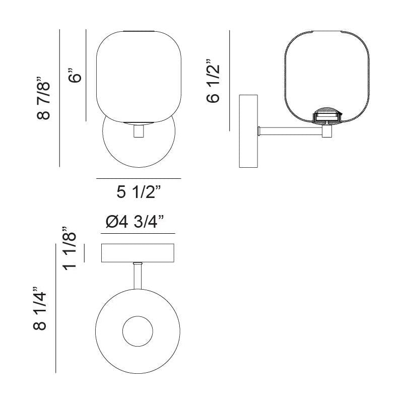 Refrax 1-Light Wall Sconce