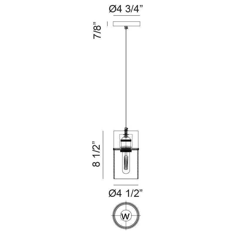 Marmor 1-Light Pendant