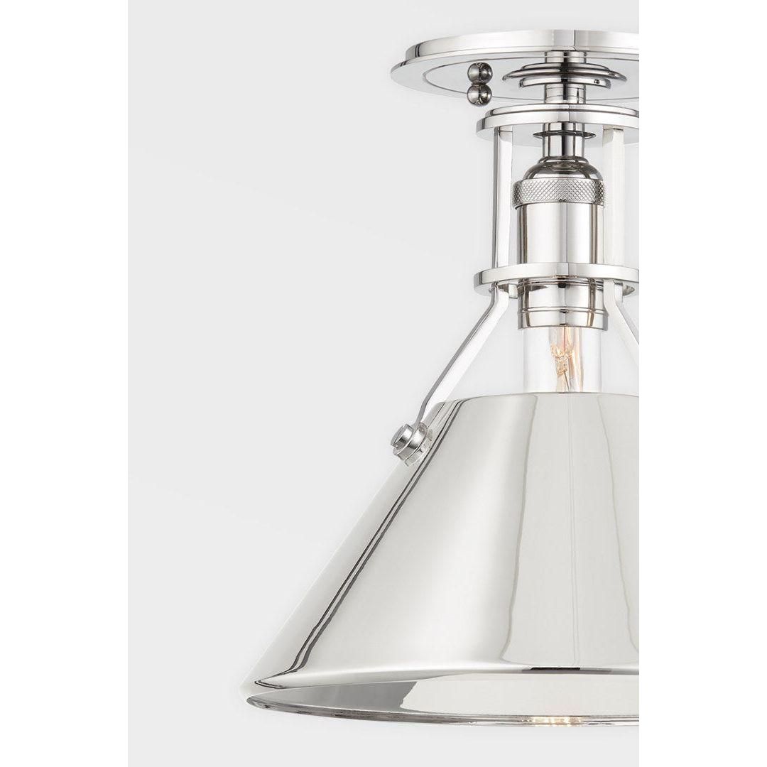 Metal No.2 1-Light Semi Flush