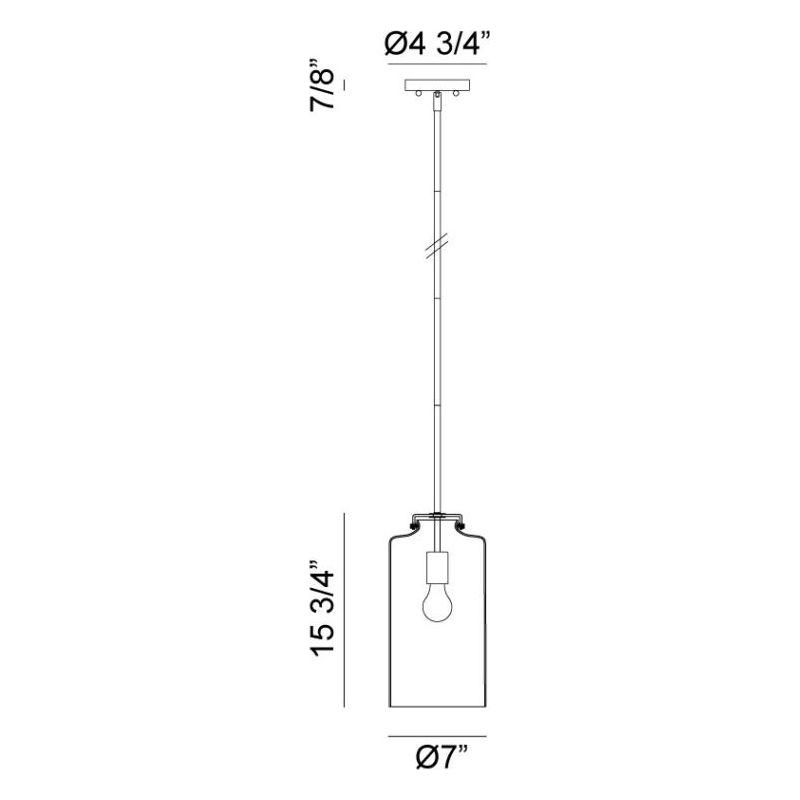 Menton 1-Light Pendant