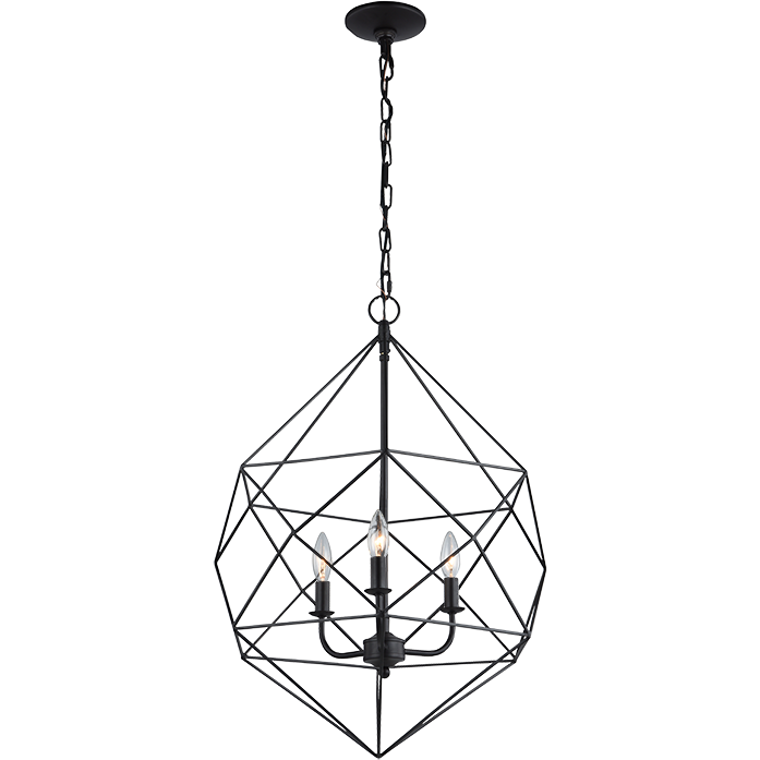 Diamond 3-Light Pendant