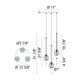 Windchimer 3-Light 11" Chandelier