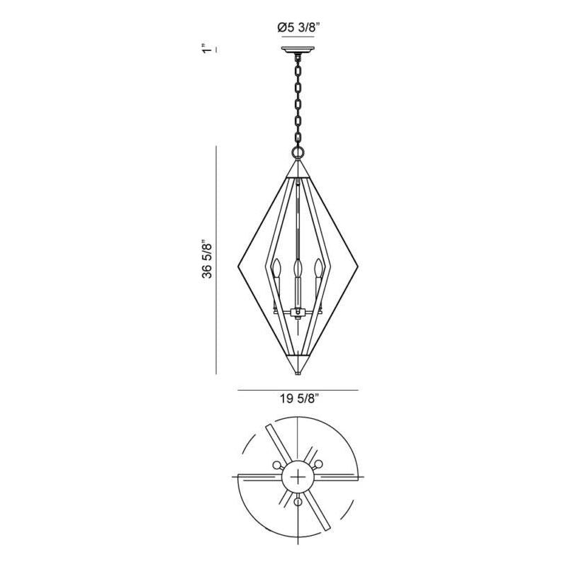 Diamant 3-Light Pendant