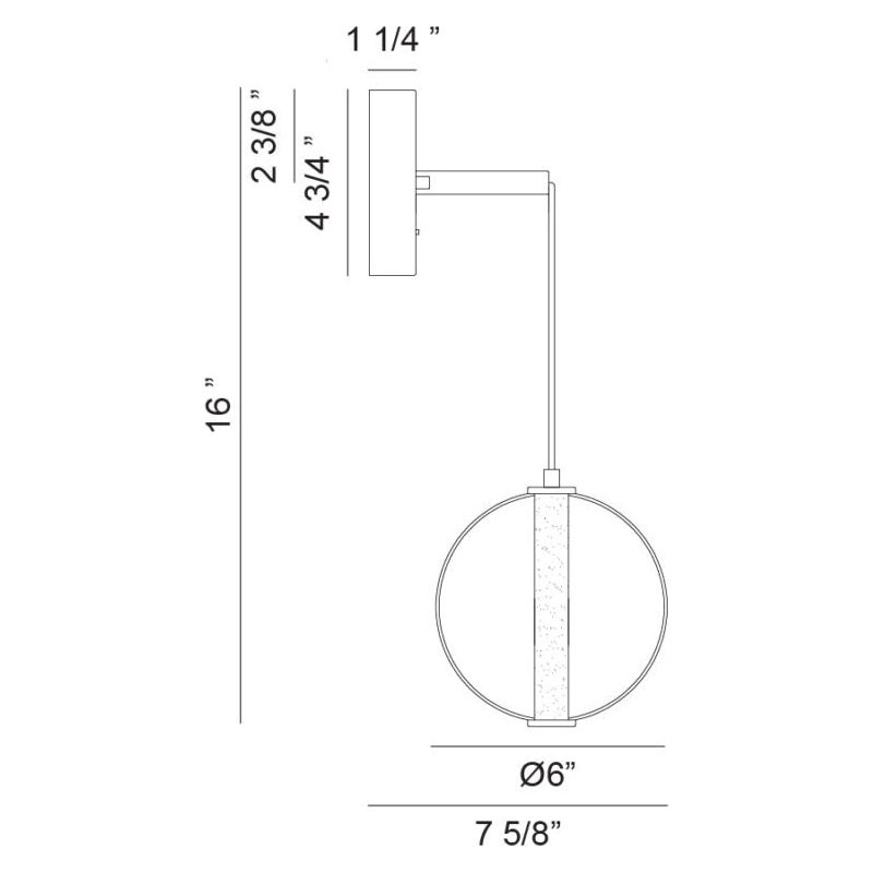 Belange 1-Light Wall Sconce