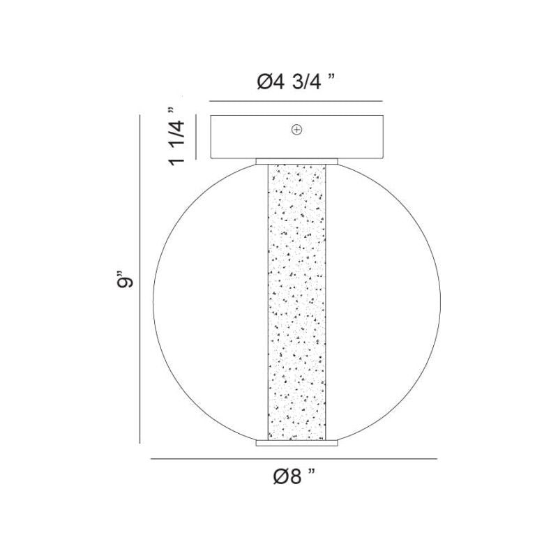 Belange 1-Light Wall Sconce/Ceiling Mount