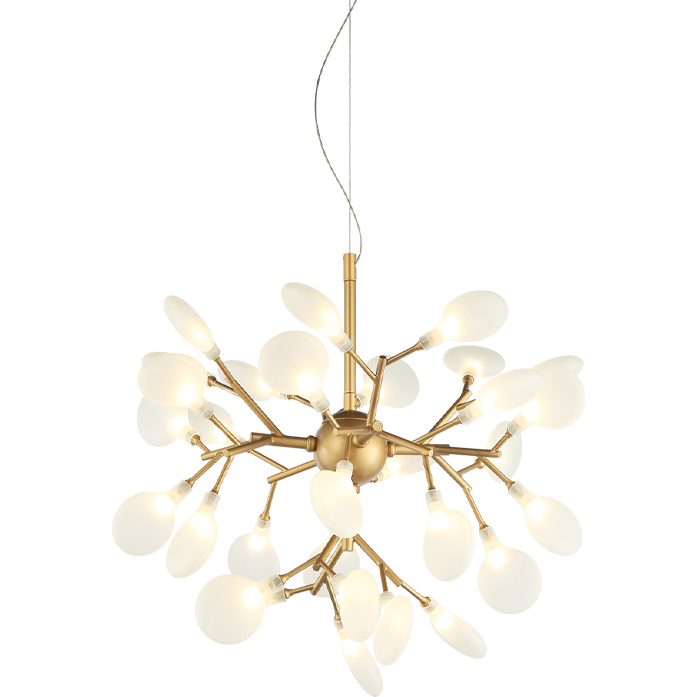 Hydragea Bloom 20-Light 20" Chandelier