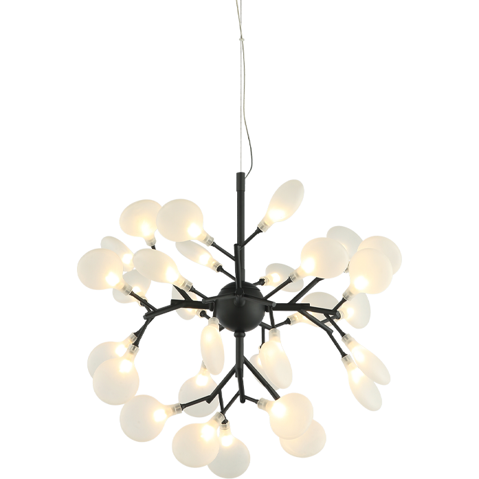 Hydragea Bloom 20-Light 20" Chandelier