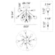 Hydrangea Bloom 12-Light Ceiling Mount