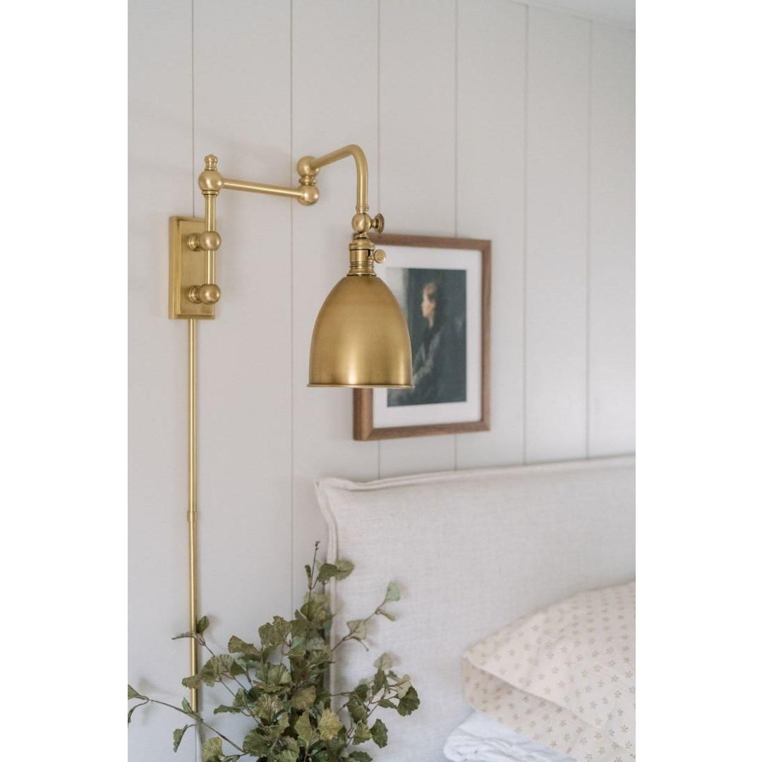 Roslyn 1-Light Wall Sconce with Plug