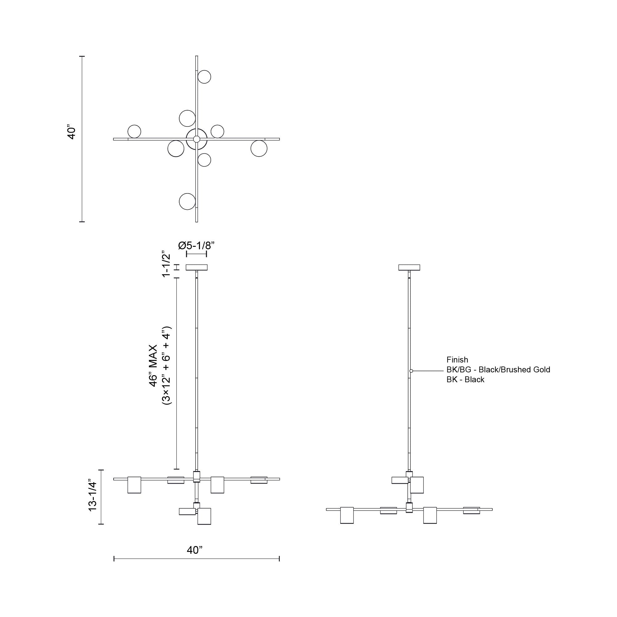 Jayden 40" LED Chandelier