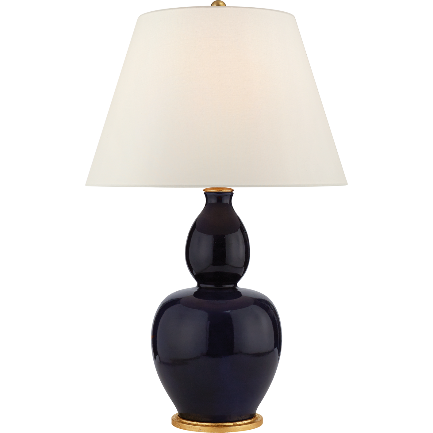 Yue Double Gourd Table Lamp with Linen Shade