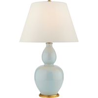 Yue Double Gourd Table Lamp with Linen Shade