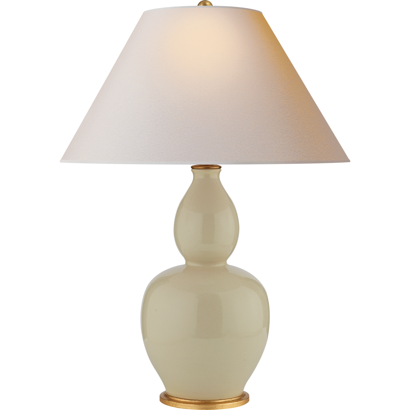 Yue Double Gourd Table Lamp with Natural Paper Shade