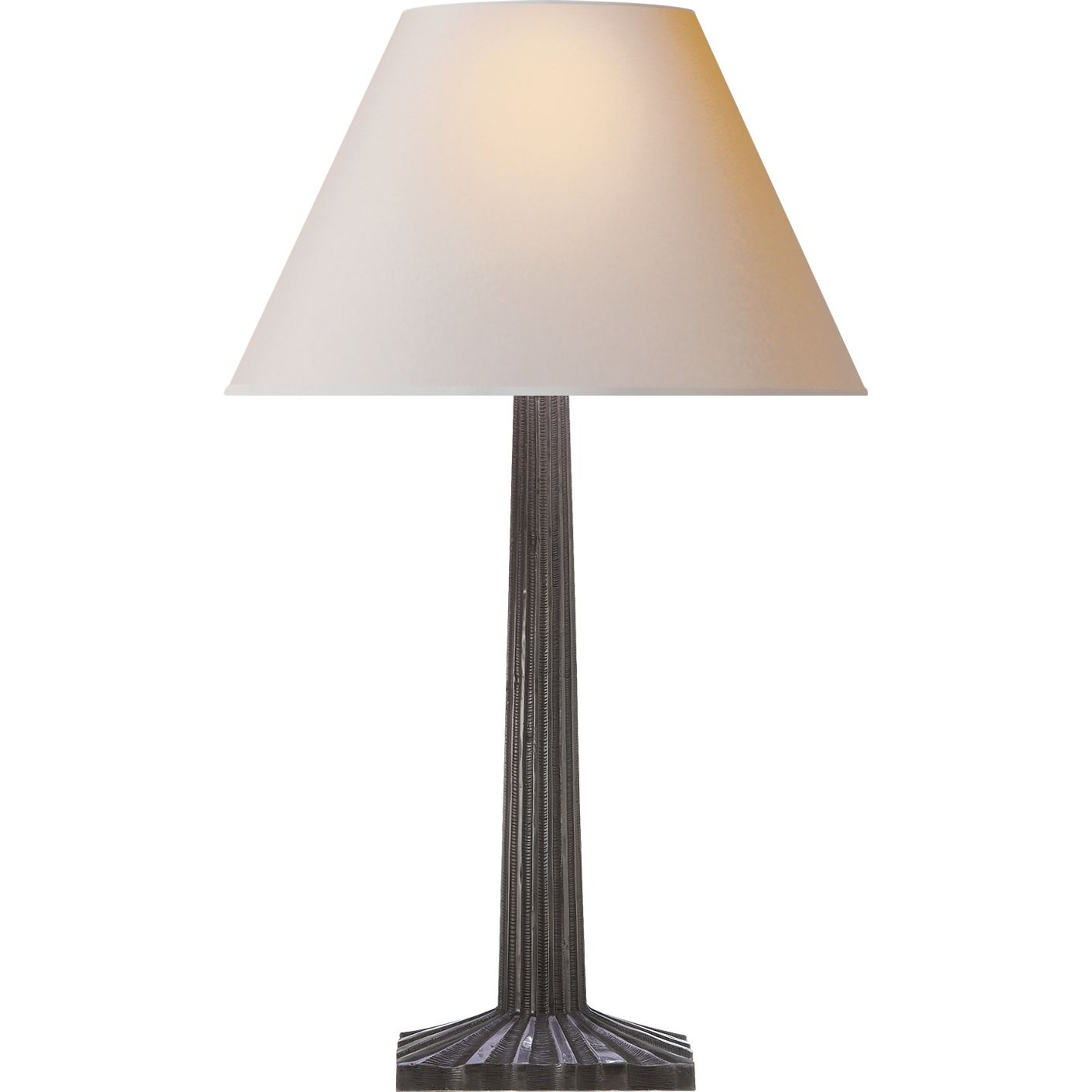 Strie Fluted Column Table Lamp